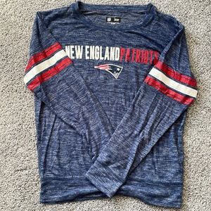 New England Patriots heathered blue glitter sweater XS